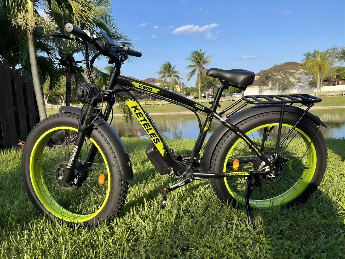 Electric Bike KETELES 48V 23AH Dual Motor 1000W*2 26"*4.0 MTB