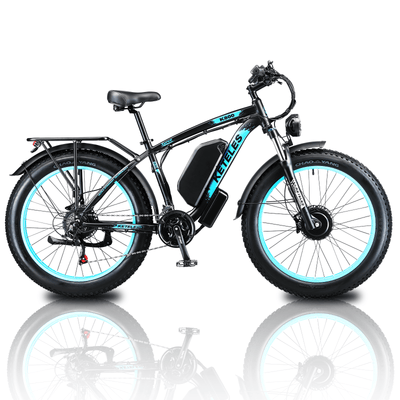 Electric Bike KETELES 48V 23AH Dual Motor 1000W*2 26"*4.0 MTB