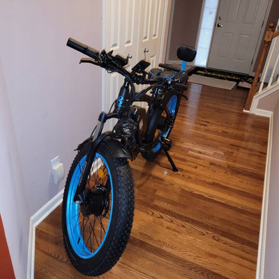 Electric Bike KETELES 48V 23AH Dual Motor 1000W*2 26"*4.0 MTB