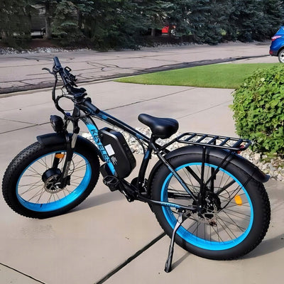 Electric Bike KETELES 48V 23AH Dual Motor 1000W*2 26"*4.0 MTB