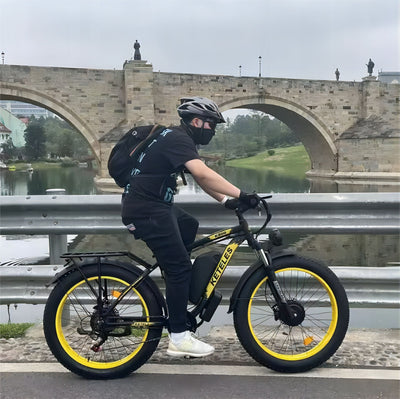 Electric Bike KETELES 48V 23AH Dual Motor 1000W*2 26"*4.0 MTB