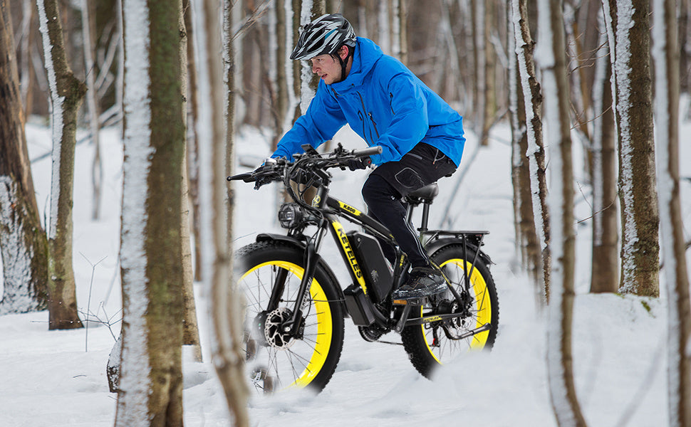 Electric Bike KETELES 48V 23AH Dual Motor 1000W*2 26"*4.0 MTB
