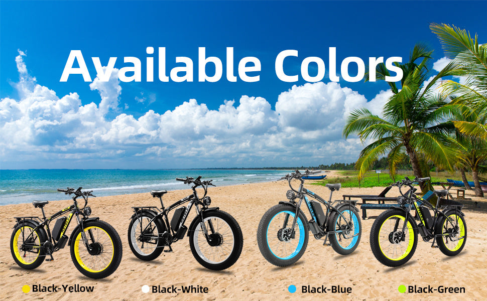 Electric Bike KETELES 48V 23AH Dual Motor 1000W*2 26"*4.0 MTB