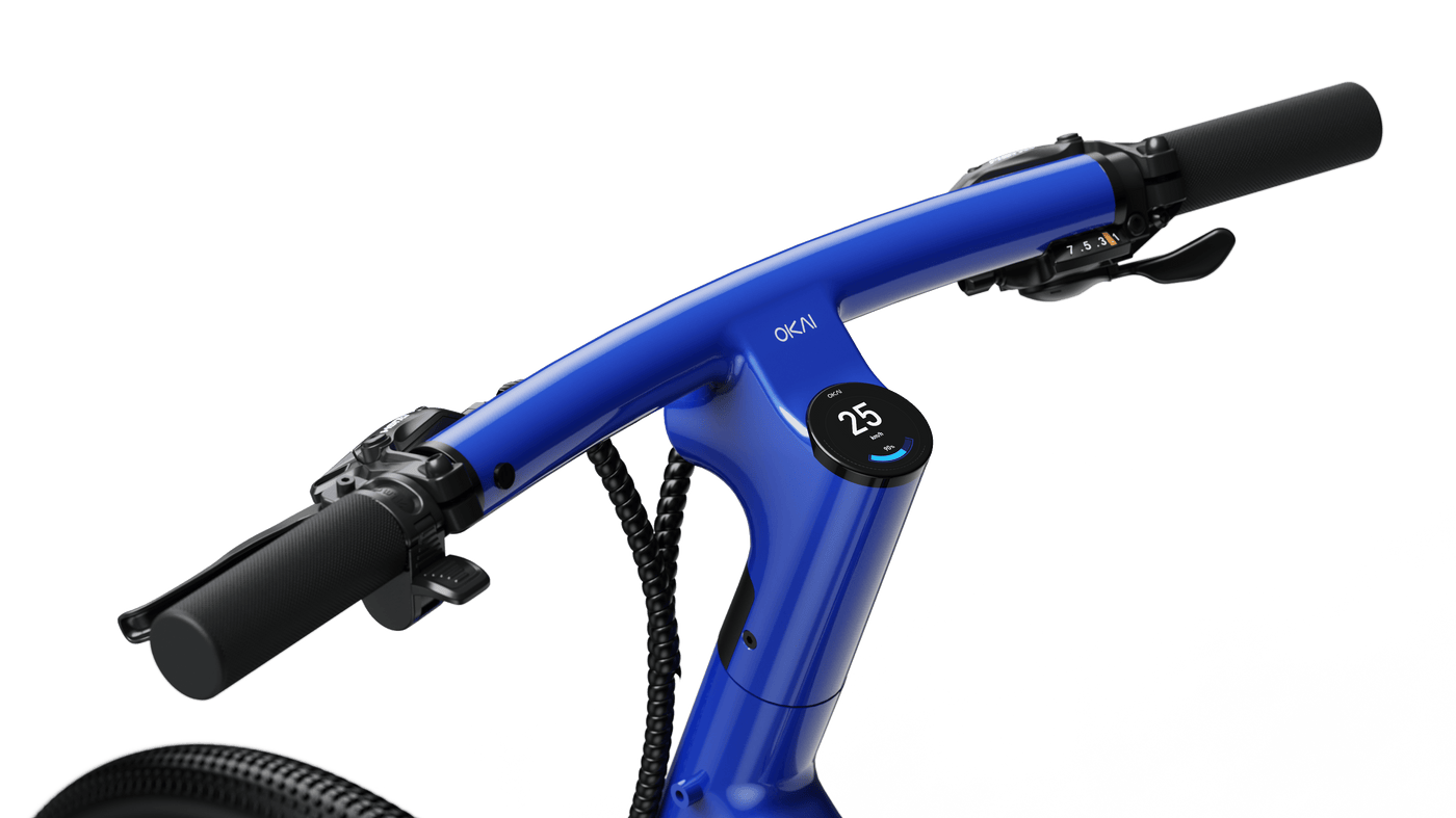 Minimalist Fitness Step-through e-Bike w/ up to 62 miles Max Operating Range and 20 MPH Max Speed - Bolt Blue
