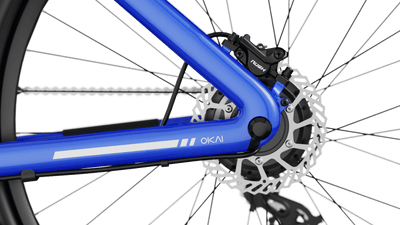 Minimalist Fitness Step-through e-Bike w/ up to 62 miles Max Operating Range and 20 MPH Max Speed - Bolt Blue