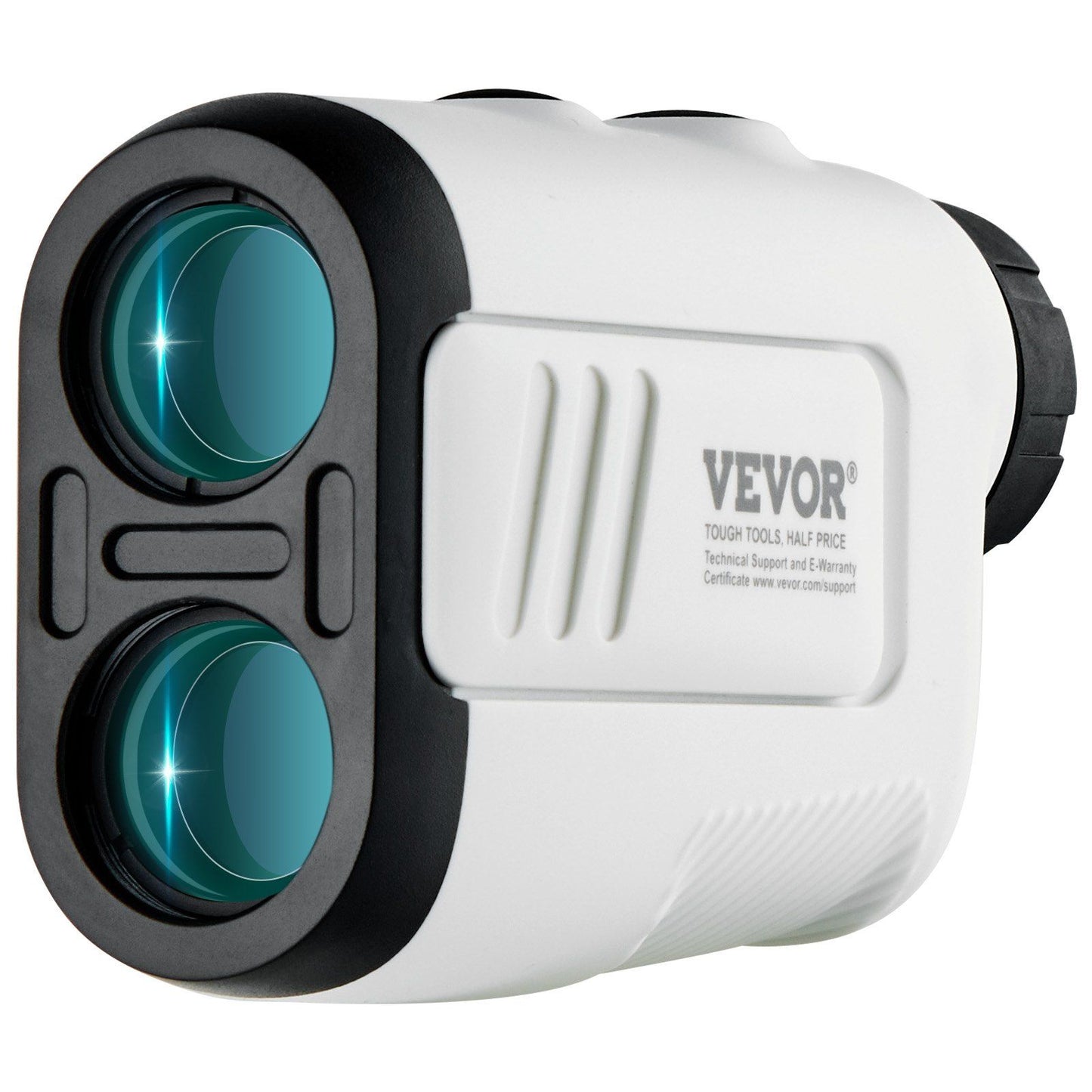 VEVOR Golf Rangefinder, 650 Yards Laser Golfing Hunting Range Finder, 6X Magnification Distance Measuring, Golfing Accessory with High-Precision Flag Lock, Slope Switch, Continuous Scan, and Batteries