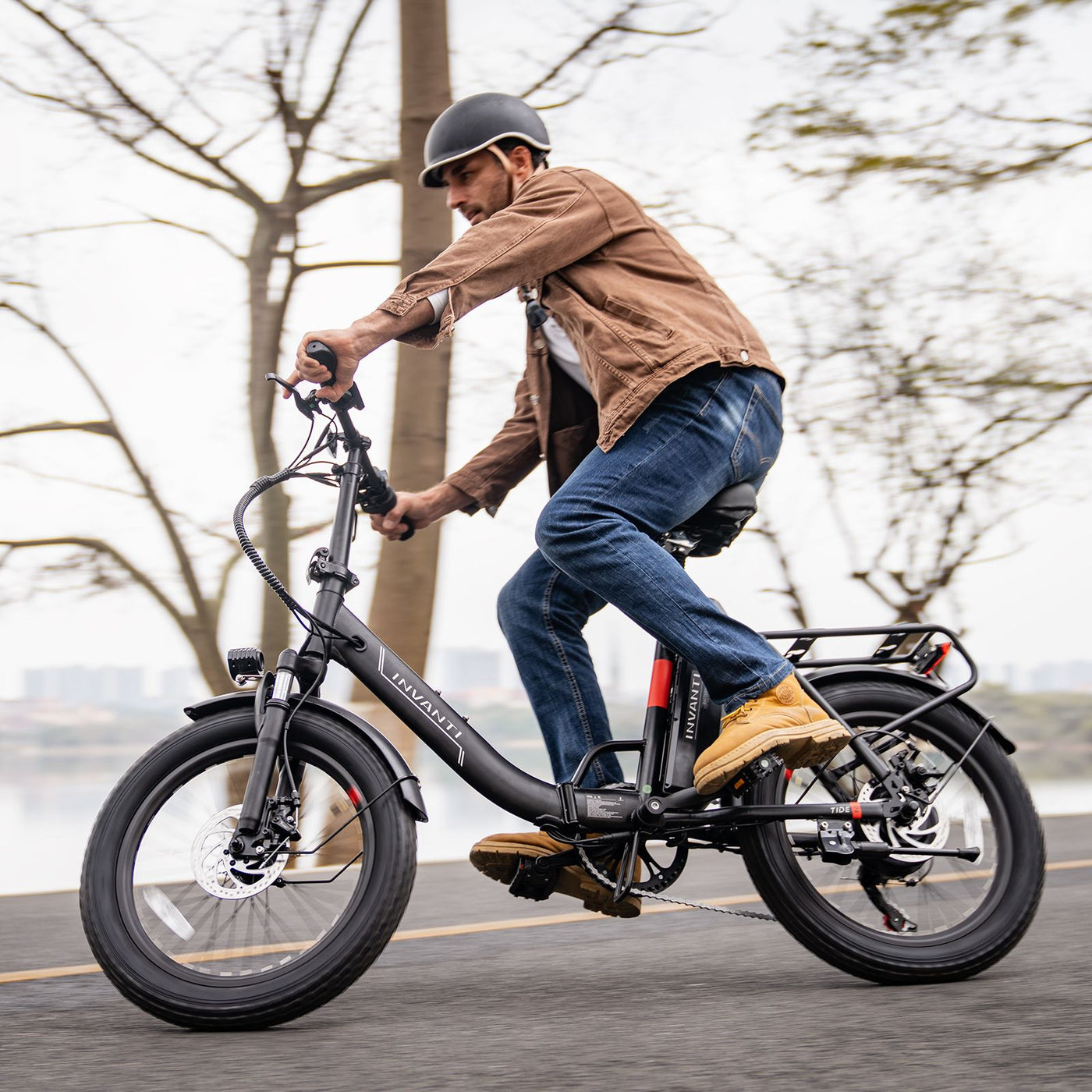 INVANTI EB11 Electric Bike  500W Folding Bike 48V 10.4AH 7S Shimano Electric Bicycle