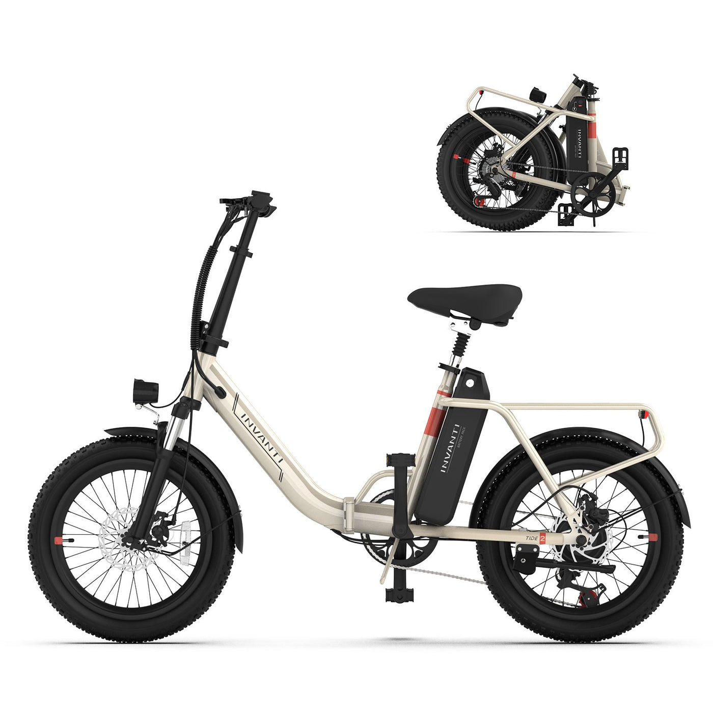 INVANTI EB11 Electric Bike  500W Folding Bike 48V 10.4AH 7S Shimano Electric Bicycle